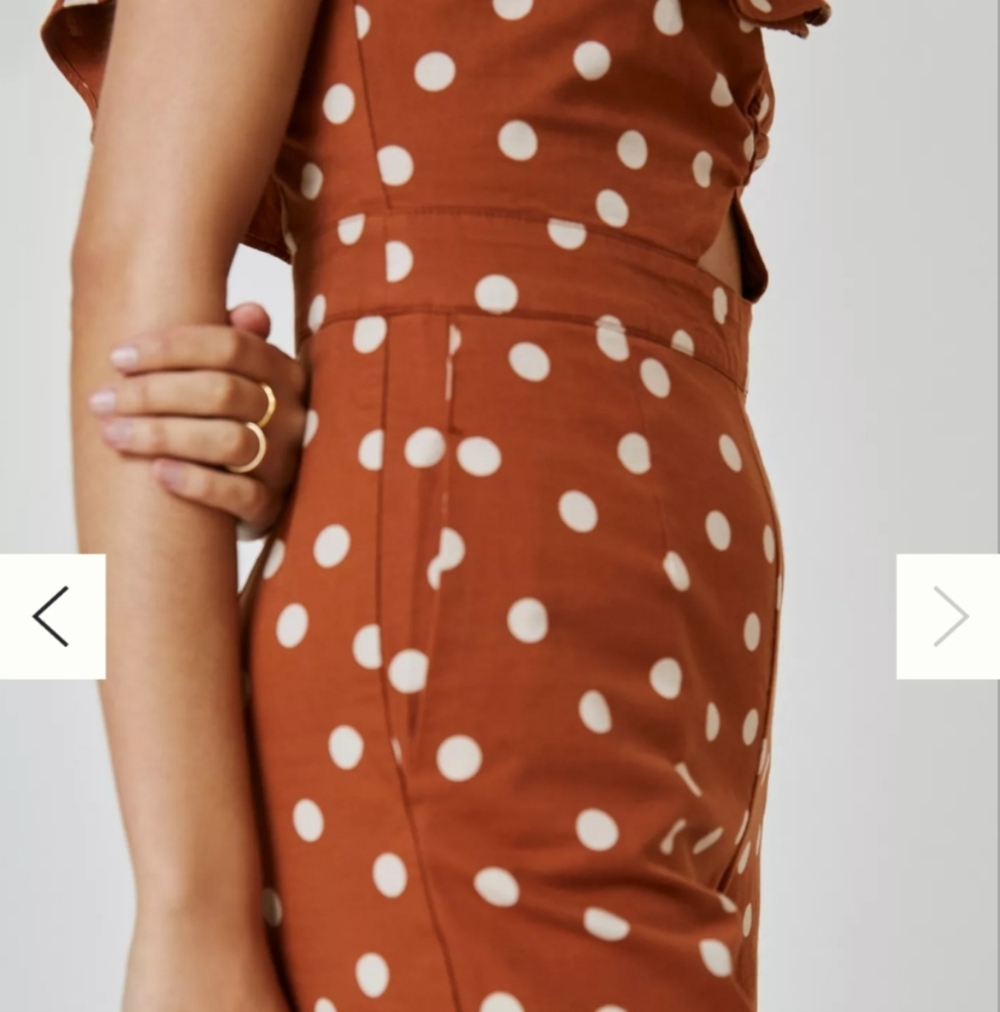 ANTHROPOLOGIE maeve jumpsuit - size 8 - Picture 3 of 8